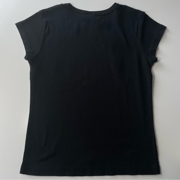 Black argyle baby tee - Picture 4 of 4